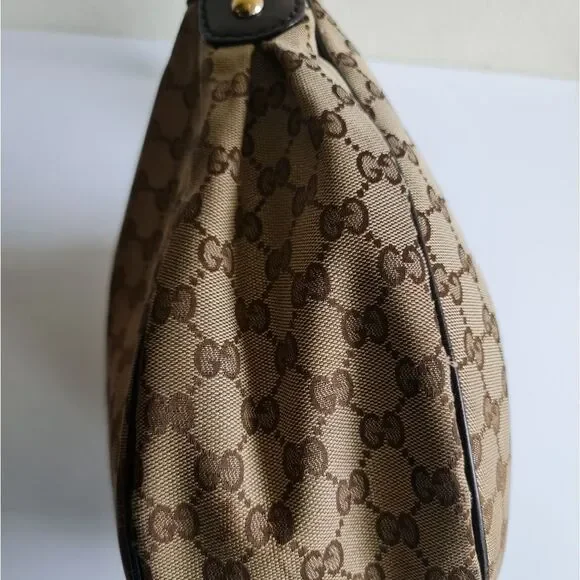 Gucci GG monogram Sukey Hobo Bag Brown - Picture 7 of 16